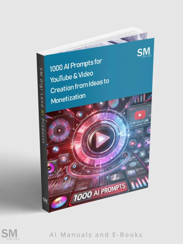 AI prompts for YouTube video creation and monetization strategies.