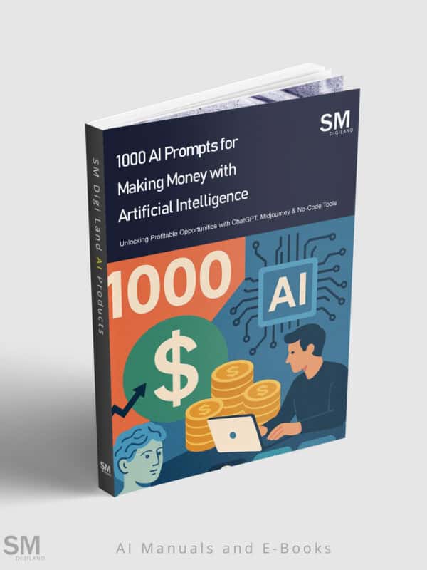 AI prompts for making money with artificial intelligence, in digital marketing and online business strategies.