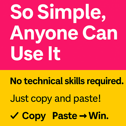 ✔ Copy → Paste → Win