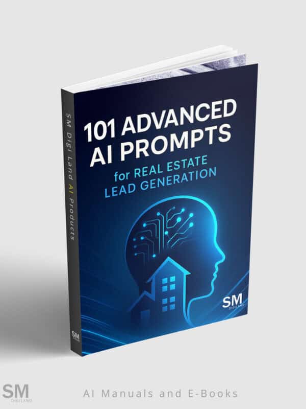 AI prompts for real estate lead generation ebook, digital marketing, artificial intelligence, SM Digiland.